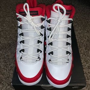 white gym red 9s